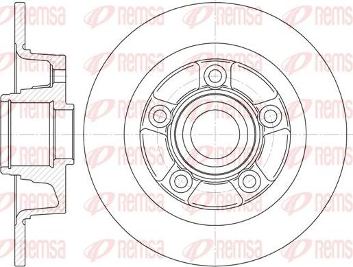 Kawe 61115 00 - Гальмівний диск autocars.com.ua