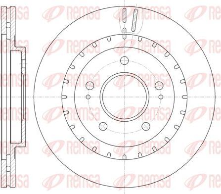 Kawe 61137 10 - Гальмівний диск autocars.com.ua