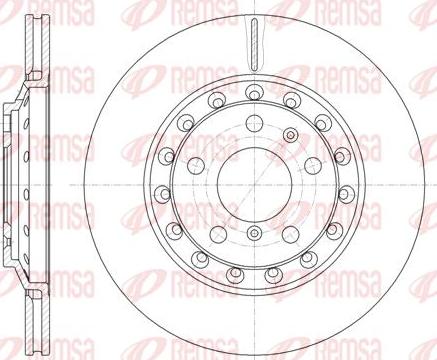 Kawe 61155 10 - Гальмівний диск autocars.com.ua