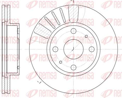 Kawe 6116 10 - Гальмівний диск autocars.com.ua