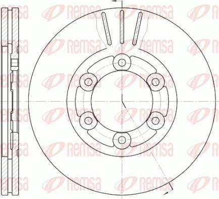 Kawe 61164 10 - Гальмівний диск autocars.com.ua