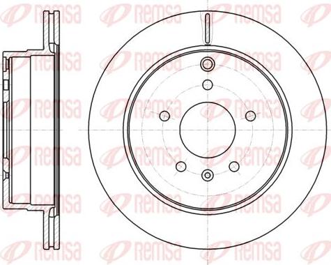 Kawe 61182 10 - Гальмівний диск autocars.com.ua