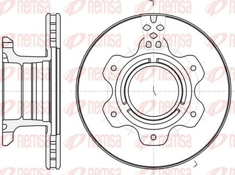 Kawe 61191 10 - Гальмівний диск autocars.com.ua