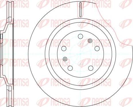 Kawe 61206 10 - Гальмівний диск autocars.com.ua