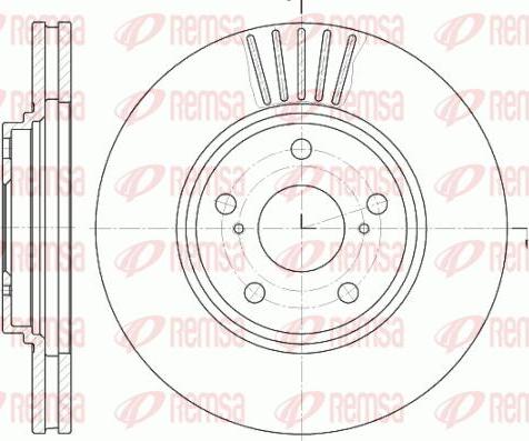 Kawe 61228 10 - Гальмівний диск autocars.com.ua