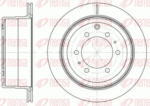 Kawe 61256 10 - Гальмівний диск autocars.com.ua