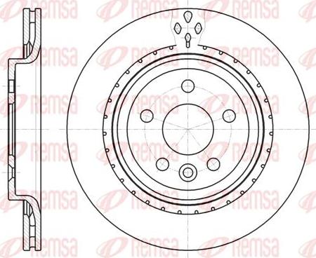 Kawe 61305 10 - Гальмівний диск autocars.com.ua