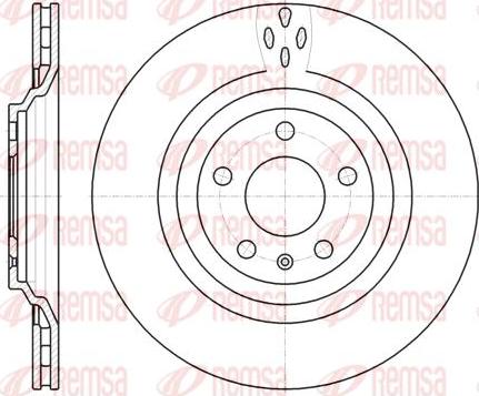 Kawe 61309 10 - Гальмівний диск autocars.com.ua