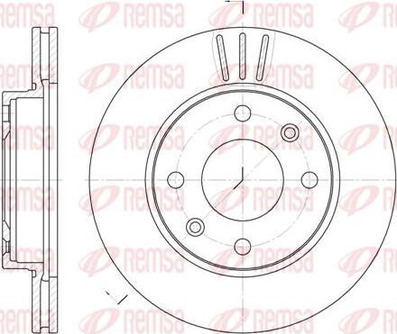 Kawe 6133 10 - Гальмівний диск autocars.com.ua