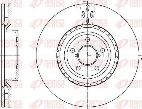 Kawe 61341 10 - Гальмівний диск autocars.com.ua