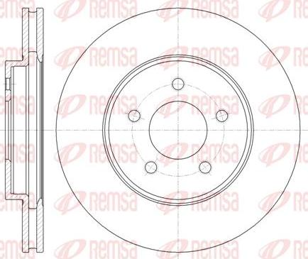 Kawe 61376 10 - Гальмівний диск autocars.com.ua