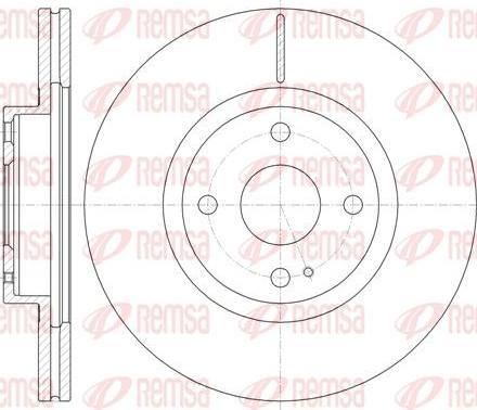 Kawe 61380 10 - Тормозной диск autodnr.net