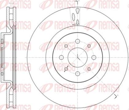 Kawe 61391 10 - Тормозной диск autodnr.net