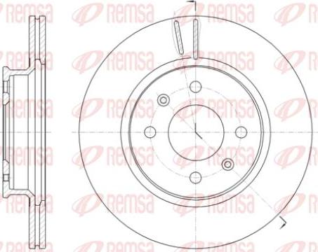 Kawe 61424 10 - Гальмівний диск autocars.com.ua