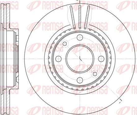 Kawe 6144 10 - Гальмівний диск autocars.com.ua