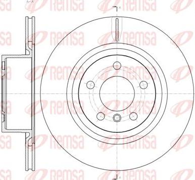 Kawe 61455 10 - Гальмівний диск autocars.com.ua