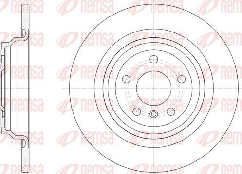 Kawe 61577 00 - Гальмівний диск autocars.com.ua