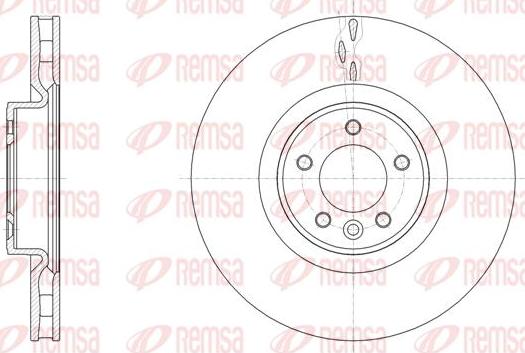 Kawe 61611 10 - Гальмівний диск autocars.com.ua