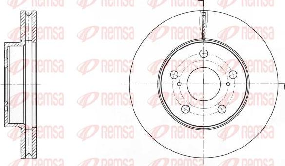 Kawe 61733 10 - Тормозной диск autodnr.net