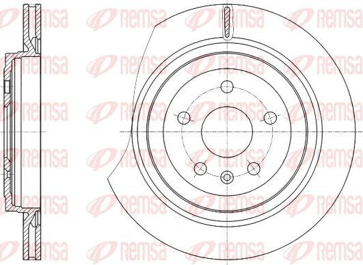 Kawe 61749 10 - Гальмівний диск autocars.com.ua