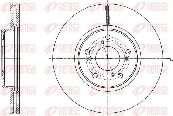 Comline ADC4012V - Тормозной диск avtokuzovplus.com.ua