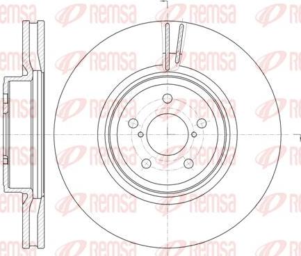 Kawe 61856 10 - Гальмівний диск autocars.com.ua