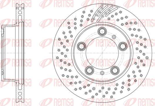 Kawe 61863 11 - Гальмівний диск autocars.com.ua