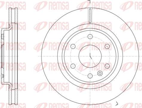 Kawe 61872 10 - Гальмівний диск autocars.com.ua