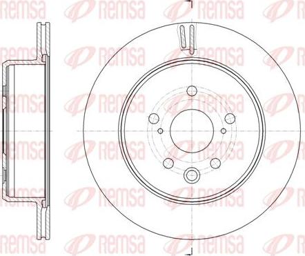 Kawe 6187610 - Гальмівний диск autocars.com.ua