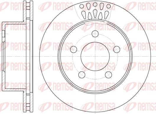 Kawe 61938 10 - Гальмівний диск autocars.com.ua