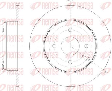 Kawe 62052 00 - Гальмівний диск autocars.com.ua