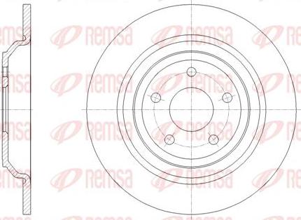 Kawe 62095 00 - Гальмівний диск autocars.com.ua