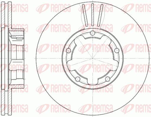 Remsa BDM6234.11 - Гальмівний диск autocars.com.ua