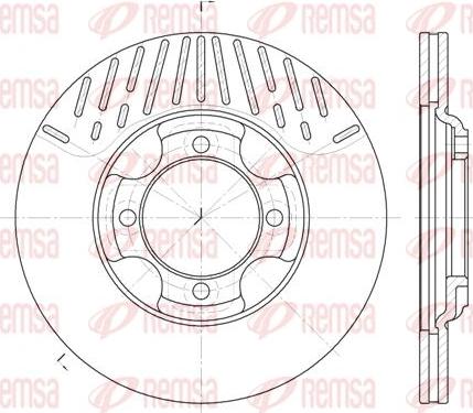 Ashuki M605-01 - Тормозной диск avtokuzovplus.com.ua