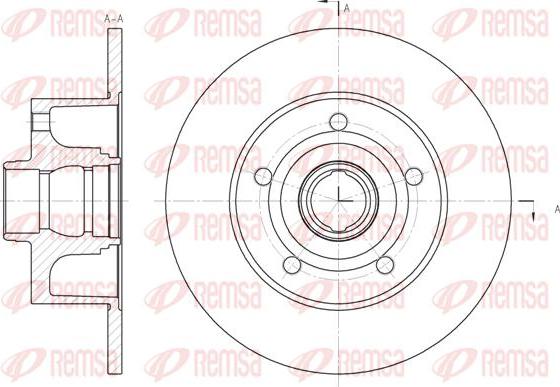 Kawe 6431 00 - Гальмівний диск autocars.com.ua