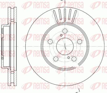 Kawe 6542 10 - Гальмівний диск autocars.com.ua