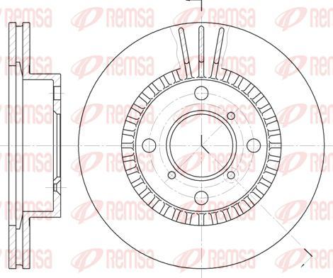 Kawe 6553 10 - Гальмівний диск autocars.com.ua