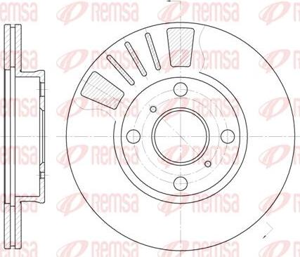 Kawe 6569 10 - Гальмівний диск autocars.com.ua