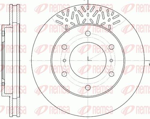 Kawe 6639 10 - Гальмівний диск autocars.com.ua