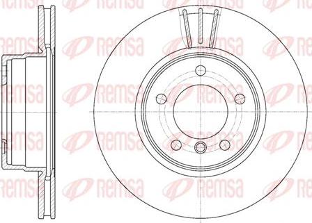 Kawe 6653 10 - Гальмівний диск autocars.com.ua