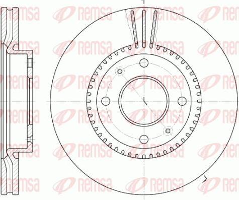 Kawe 6668 10 - Гальмівний диск autocars.com.ua