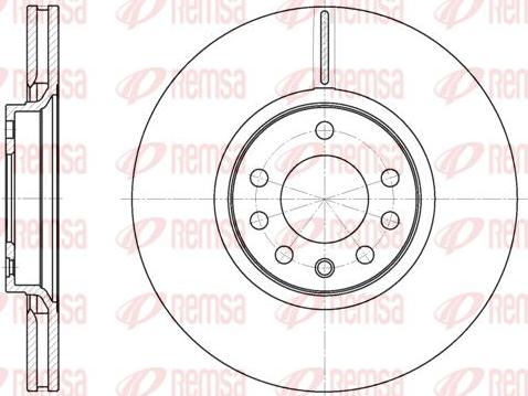 Kawe 6729 10 - Гальмівний диск autocars.com.ua