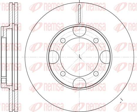 Kawe 6827 10 - Гальмівний диск autocars.com.ua