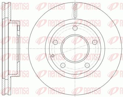 Kawe 6841 10 - Гальмівний диск autocars.com.ua