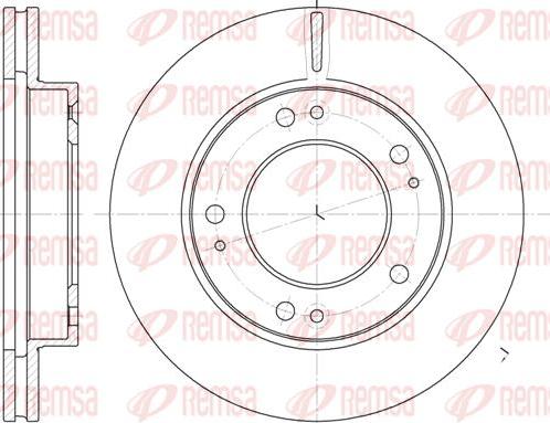 Kawe 6893 10 - Гальмівний диск autocars.com.ua