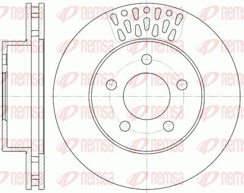 Kawe 6895 10 - Гальмівний диск autocars.com.ua