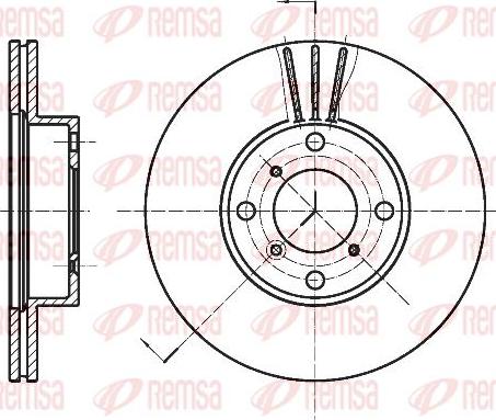 Kawe 6950 10 - Гальмівний диск autocars.com.ua