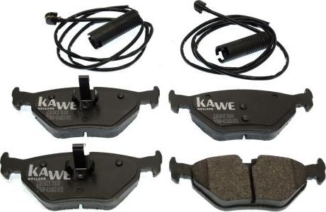 Kawe 810015 - Тормозные колодки, дисковые, комплект autodnr.net