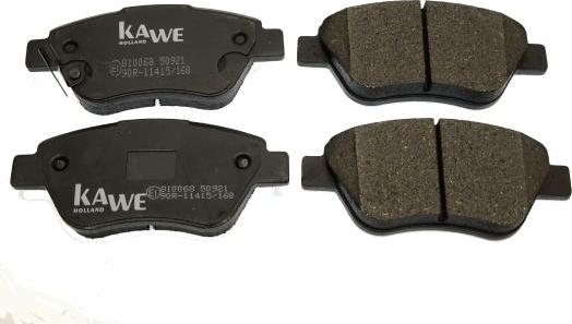 Kawe 810068 - Тормозные колодки, дисковые, комплект autodnr.net