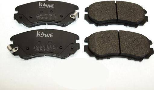 Kawe 810073 - Гальмівні колодки, дискові гальма autocars.com.ua